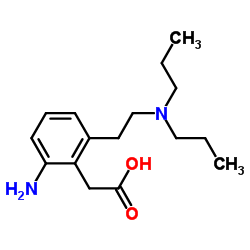 2-氨基-6-[2-(二丙基氨基)乙基]苯乙酸 结构式