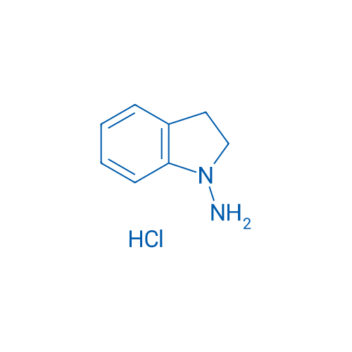吲哚啉-1-胺盐酸盐 结构式