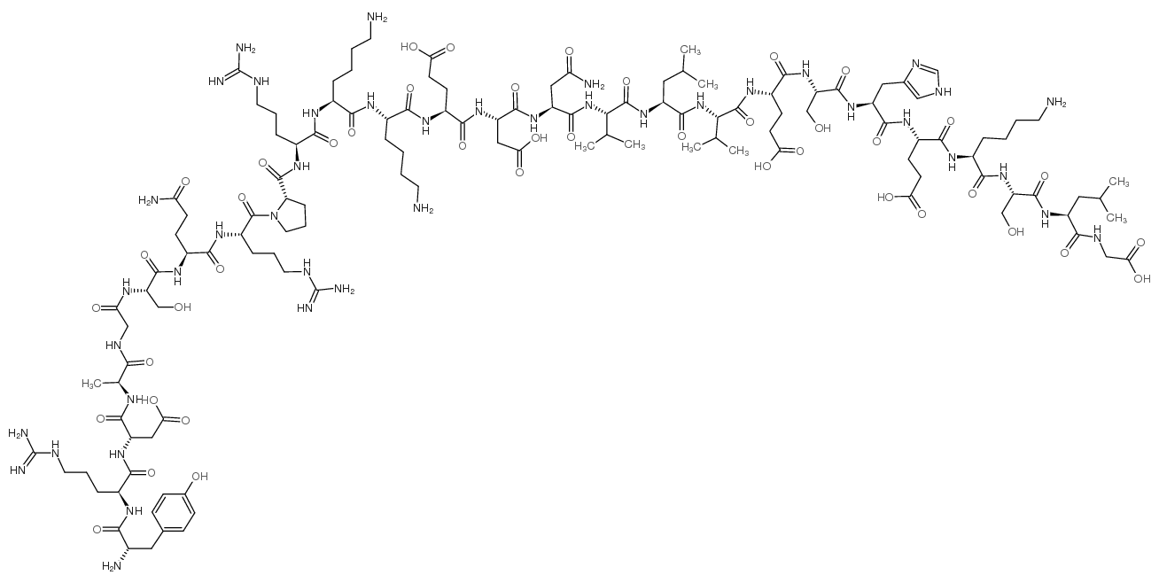 [酪氨酸43]人甲状旁腺激素(43-68) 结构式