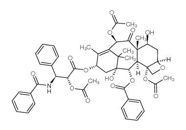 2'-乙酰紫杉醇 结构式