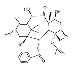 10-脱乙酰基巴卡丁Ⅲ 结构式