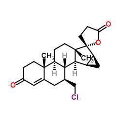7-氯甲基17R-屈螺酮 结构式