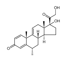 甲泼尼龙杂质G 结构式