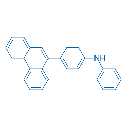 4-(菲-9-基)-N-苯基苯胺 结构式