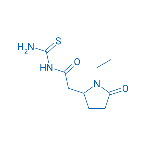 N-(氨基硫代甲基)-5-氧代-1-丙基-2-吡咯烷乙酰胺 结构式