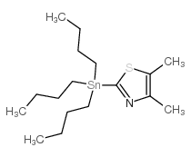 4,5-二甲基-2-(三丁基锡)噻唑 结构式