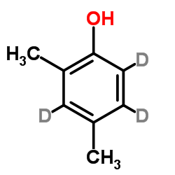 2,4-二甲基苯酚-3,5,6-d₃ 结构式