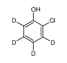 2-氯苯酚-3,4,5,6-d₄ 结构式