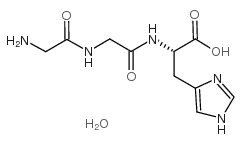 甘氨酰-甘氨酰-L-组氨酸 结构式