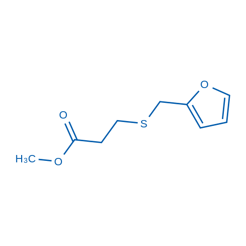 3-糠硫基丙酸甲酯 结构式