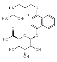 4-羟基普萘洛尔β-D-葡糖醛酸 结构式