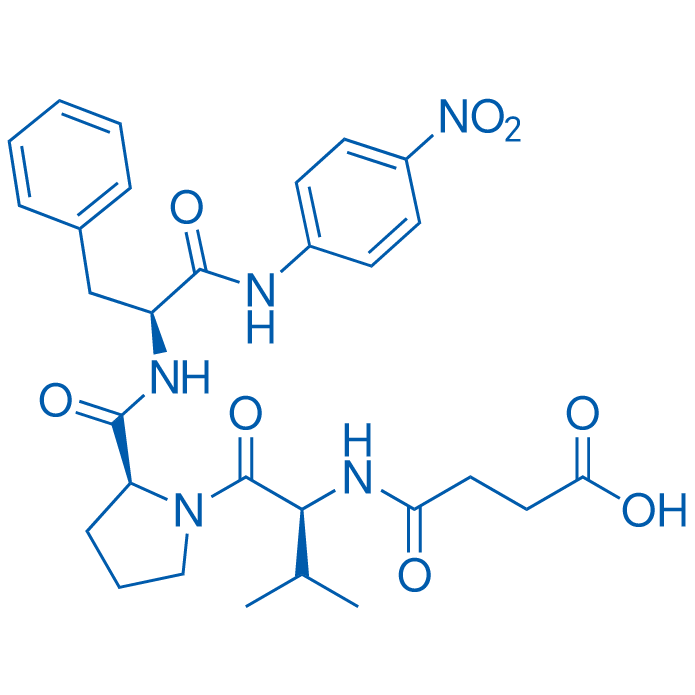 Suc-Val-Pro-Phe-pNA 结构式
