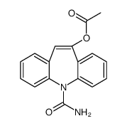 10-乙酰氧基-5H-二苯并[b,f]氮杂卓-5-甲酰胺 结构式