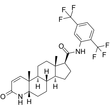 5β-度他雄胺 结构式