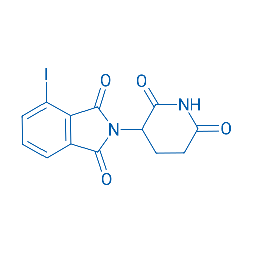 2-(2,6-二氧代哌啶-3-基)-4-碘异吲哚啉-1,3-二酮 结构式