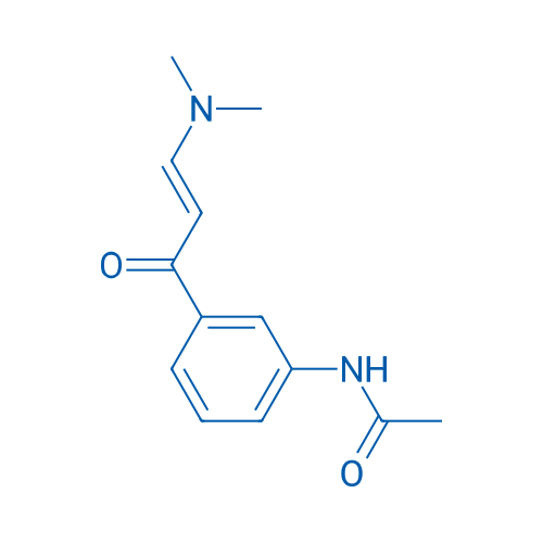 N-[3-(3-二甲基氨基-1-氧代-2-丙烯基)苯基]乙酰胺 结构式