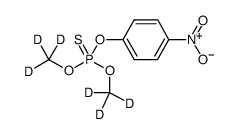 甲基对硫磷-d₆ 结构式