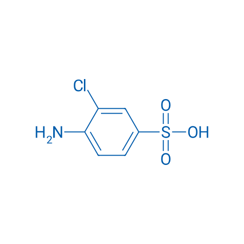 4-氨基-3-氯苯磺酸 结构式
