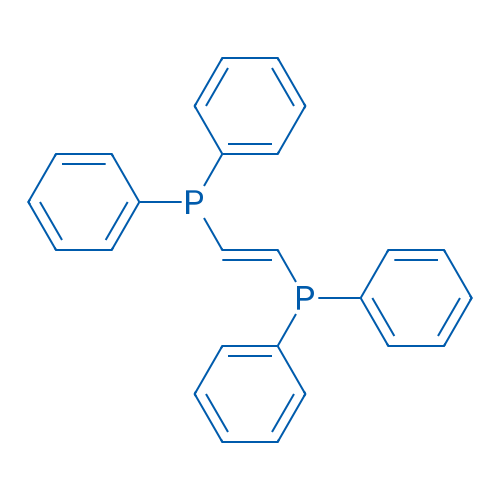 (E)-1,2-双(二苯基膦基)乙烯 结构式