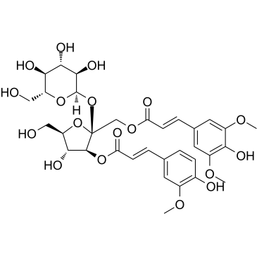 3-阿魏酸酯-1-芥子酰基蔗糖 结构式