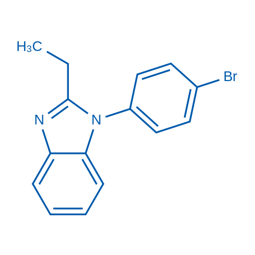 1-(4-溴苯基)-2-乙基-1H-苯并[d]咪唑 结构式