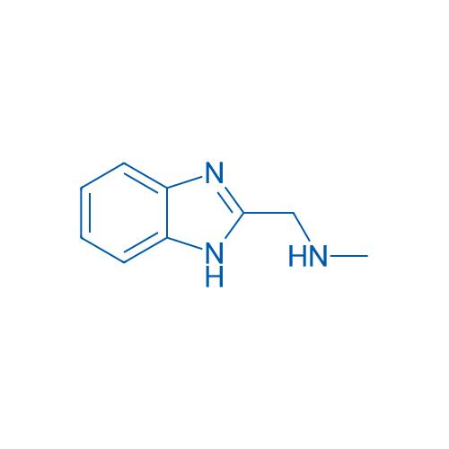 1-(1H-苯并[d]咪唑-2-基)-N-甲基甲胺 结构式