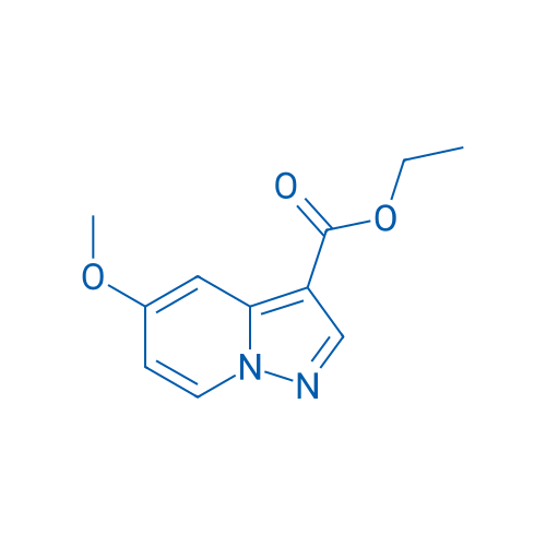 5-甲氧基吡唑并[1,5-a]吡啶-3-羧酸乙酯 结构式