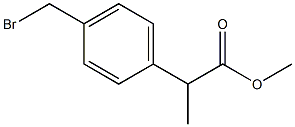 4-(溴甲基)-α-甲基苯乙酸甲酯 结构式