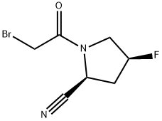 (2S,4S)-1-(2-溴乙酰)-4-氟吡咯烷-2-腈 结构式