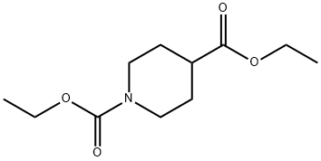 N-乙氧羰基-4-哌啶甲酸乙酯 结构式