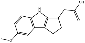 2-(7-甲氧基-1,2,3,4-四氢环戊[b]吲哚-3-基)乙酸 结构式