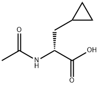 N-乙酰基-R-环丙基丙氨酸 结构式