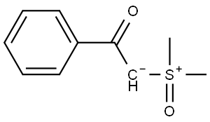 2-(二甲基(氧代)-λ6-亚砜基)-1-苯基乙酮 结构式