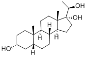 5β-孕甾烷-3α,17α,20β-三醇 结构式