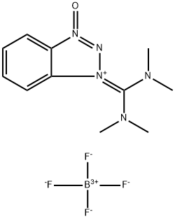 2-(1H-苯并三偶氮-1-基)-1,1,3,3-四甲基脲四氟硼酸酯 结构式