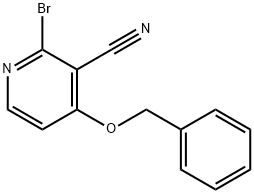 2-溴-4-(苄氧基)-3-吡啶甲腈 结构式
