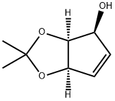 (3aS,4S,6aR)-2,2-二甲基-3a,6a-二氢-4H-环戊二烯并[d][1,3]二氧戊环-4-醇 结构式