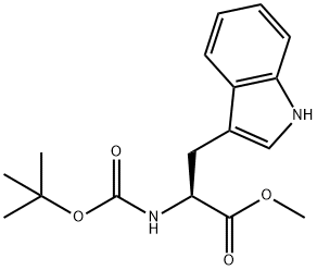 N-Boc-色氨酸甲酯 结构式