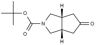 顺式-5-氧代六氢环戊二烯并[C]吡咯-2(1H)-羧酸叔丁酯 结构式