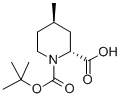 (+/-)-CIS-N-BOC-4-甲基-哌啶-2-甲酸 结构式