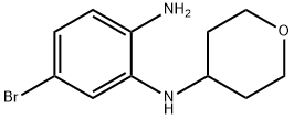 5-溴-1-N-(氧杂环丁-4-基)苯-1,2-二胺 结构式