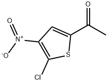 1-(5-氯-4-硝基噻吩-2-基)乙酮 结构式
