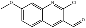 2-氯-7-甲氧基-3-喹啉甲醛 结构式