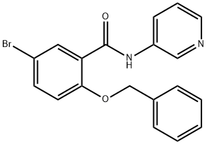 2-(苄氧基)-5-溴-N-(吡啶-3-基)苯甲酰胺 结构式