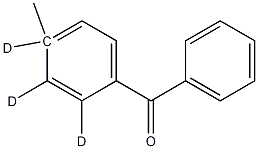 4-甲基二苯甲酮-d3 结构式