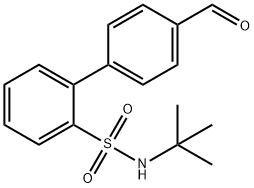 N-(叔丁基)-4'-甲酰基-[1,1'-联苯]-2-磺酰胺 结构式