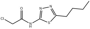 N-(5-丁基-[1,3,4]噻二唑-2-基)-2-氯乙酰胺 结构式