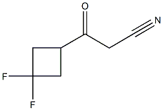 3-(3,3-二氟环丁基)-3-氧代丙腈 结构式