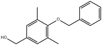 [4-(苄氧基)-3,5-二甲基苯基]甲醇 结构式