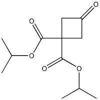 3-氧代环丁烷-1,1-二羧酸二异丙酯 结构式